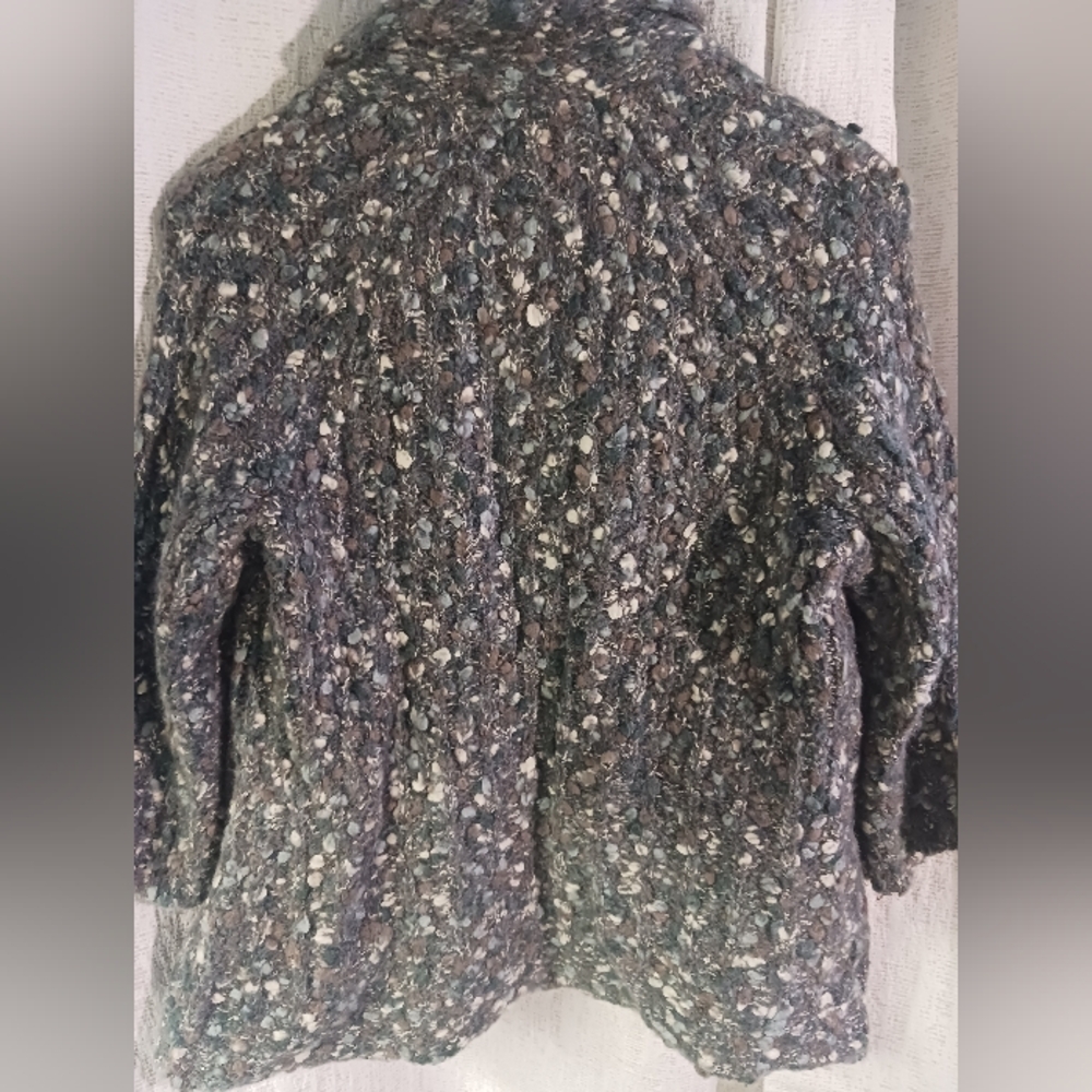 Susan Bristol Alpaca Wool Mohair sweater cardigan womens medium super soft! - Picture 5 of 9